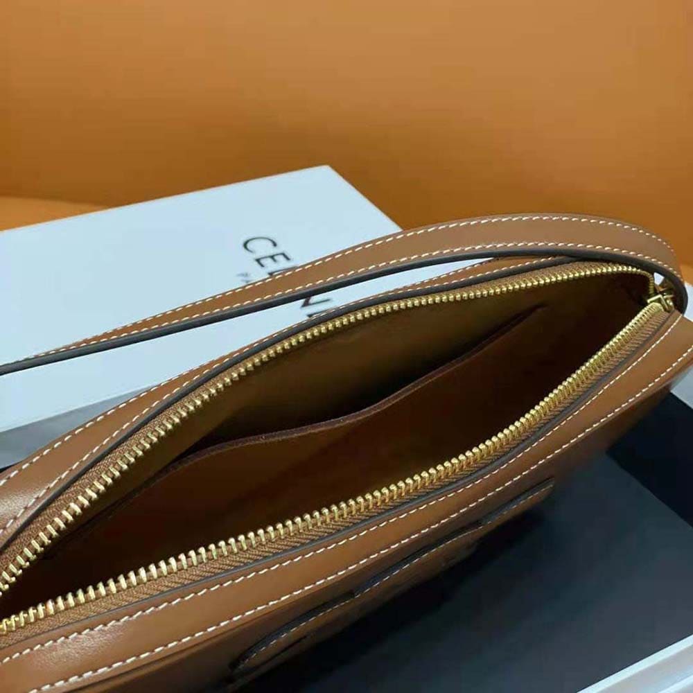 TÚI Celine Women Mini Camera Shoulder Bag Cuir Triomphe in Smooth Calfskin