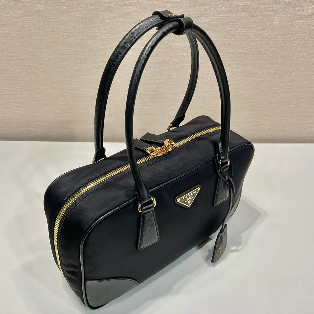 TÚI PRADA Women Re-Edition 1978 Medium Re-Nylon and Saffiano Leather Two-handle Bag-Black