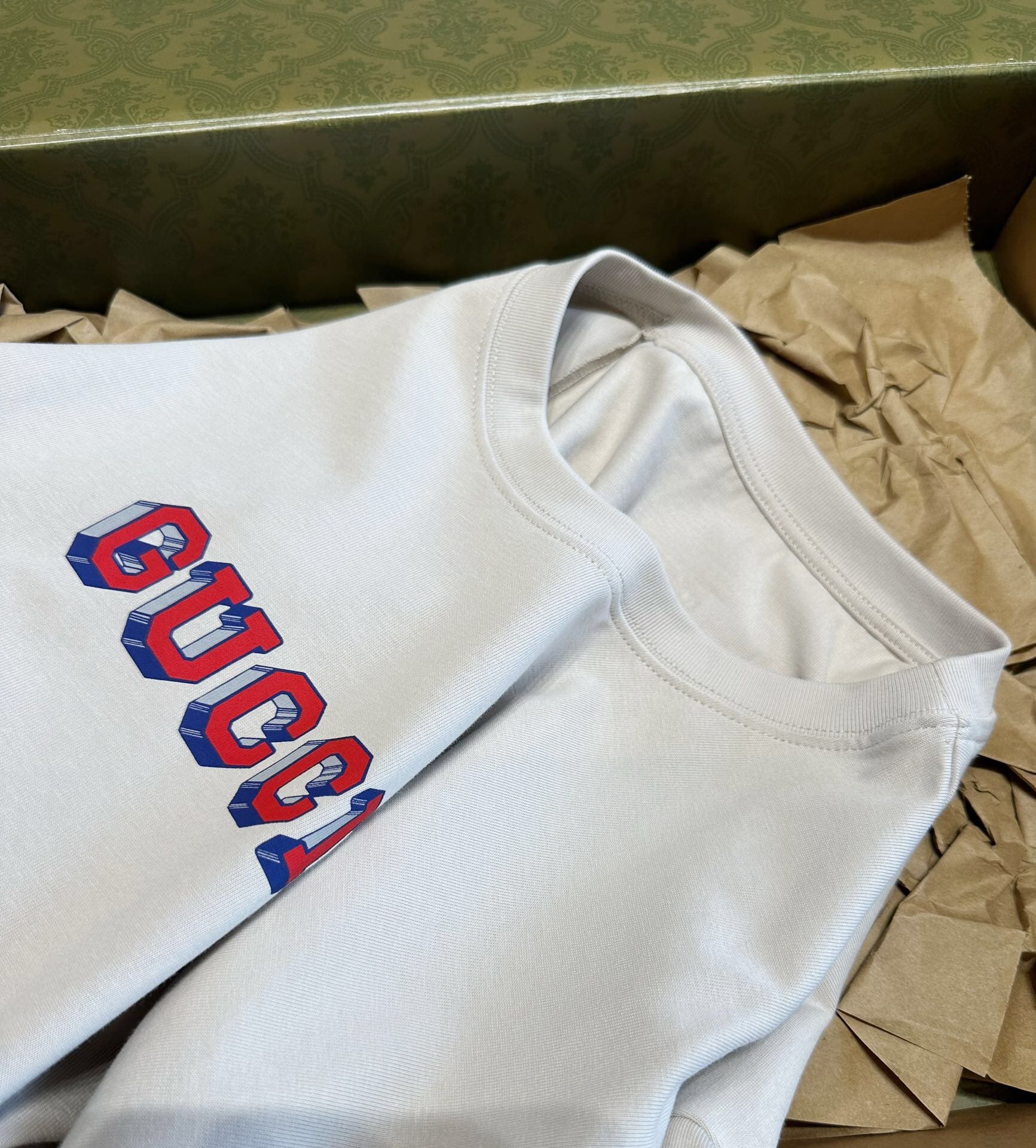 ÁO GUCCI LOGO T SHIRT BEIGE