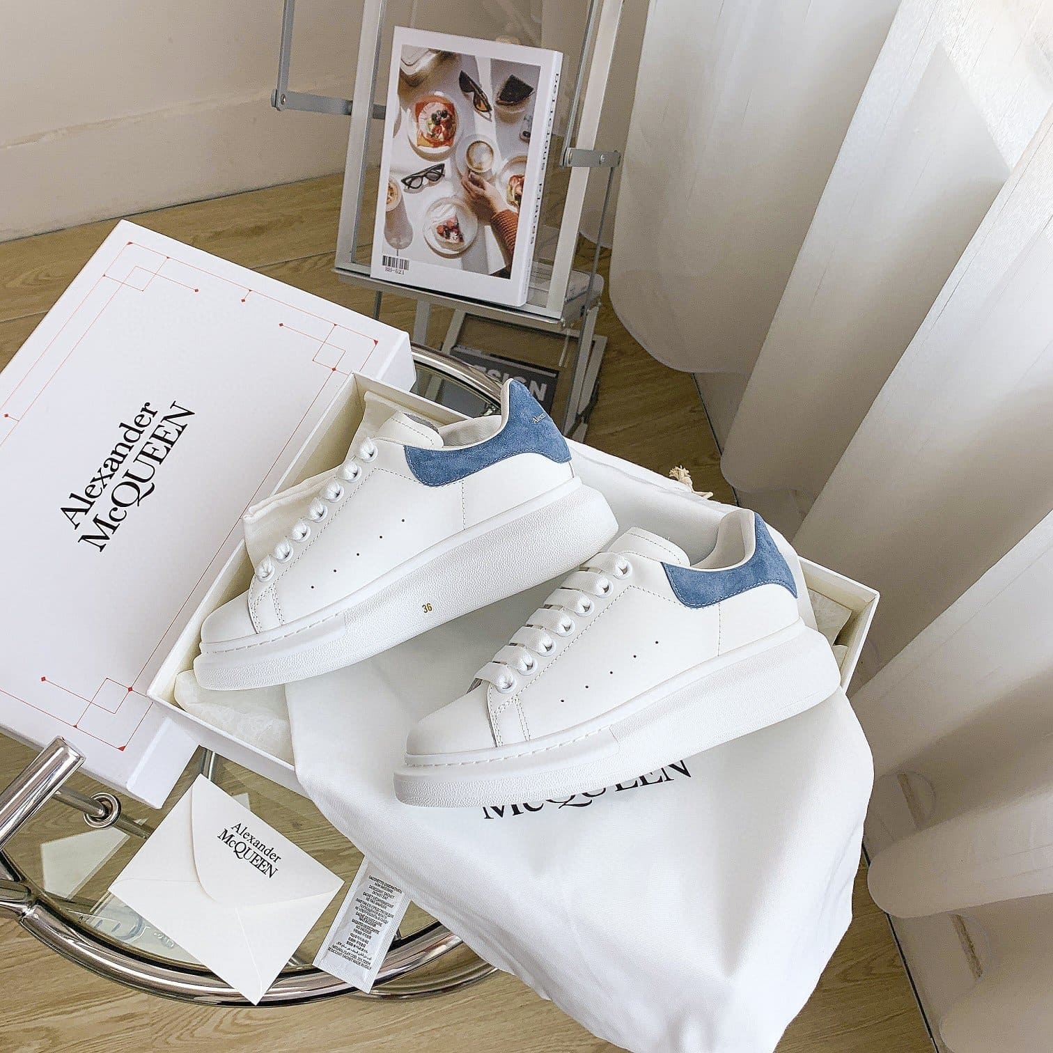 GIÀY ALEXANDER MCQUEEN SNEAKERS SHOES AAA UNISEX NAM VÀ NỮ DA BÊ HẢO HẠNG