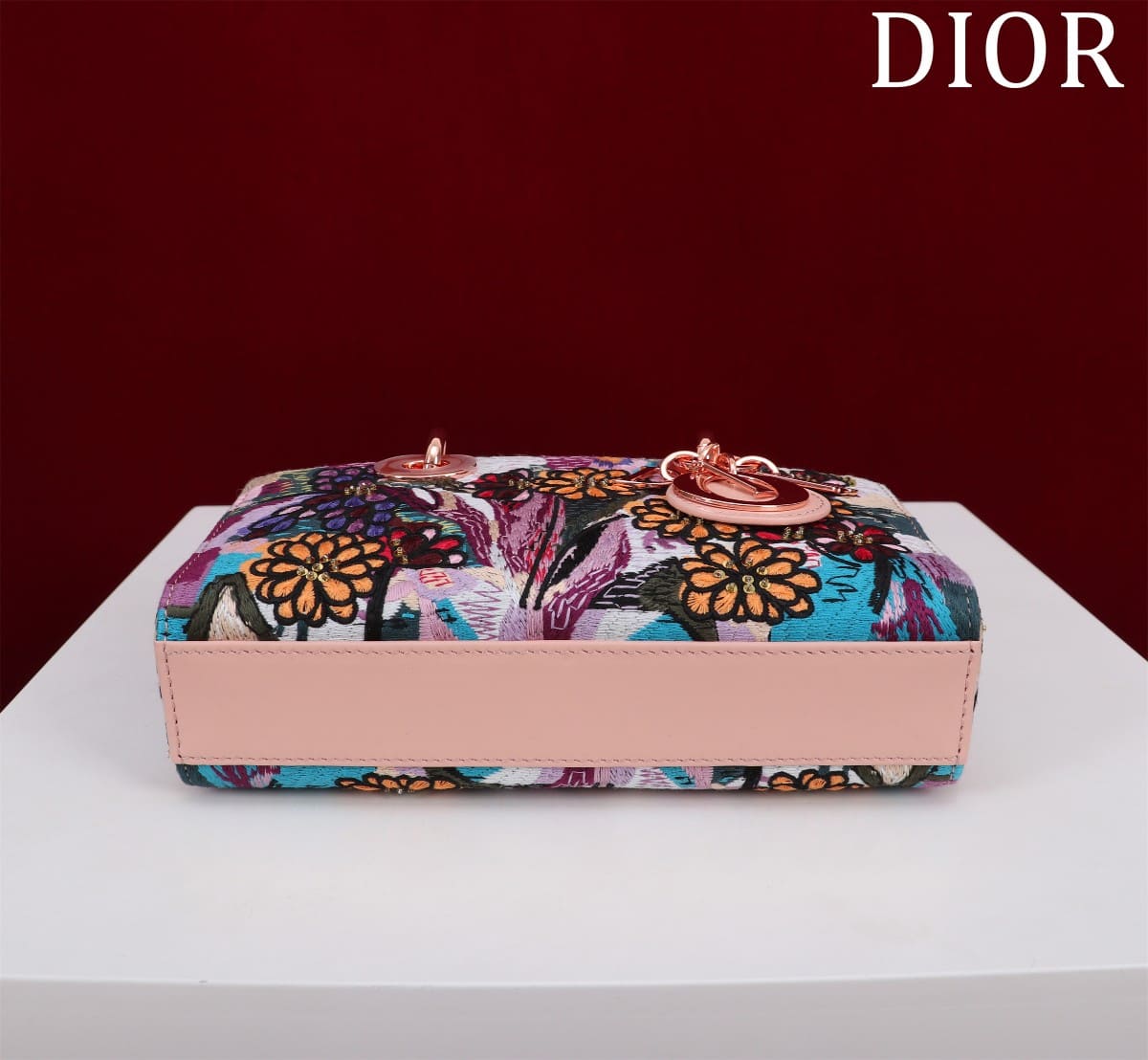 TÚI CHRISTIAN DIOR Lady-Joy embroidery flower colorful