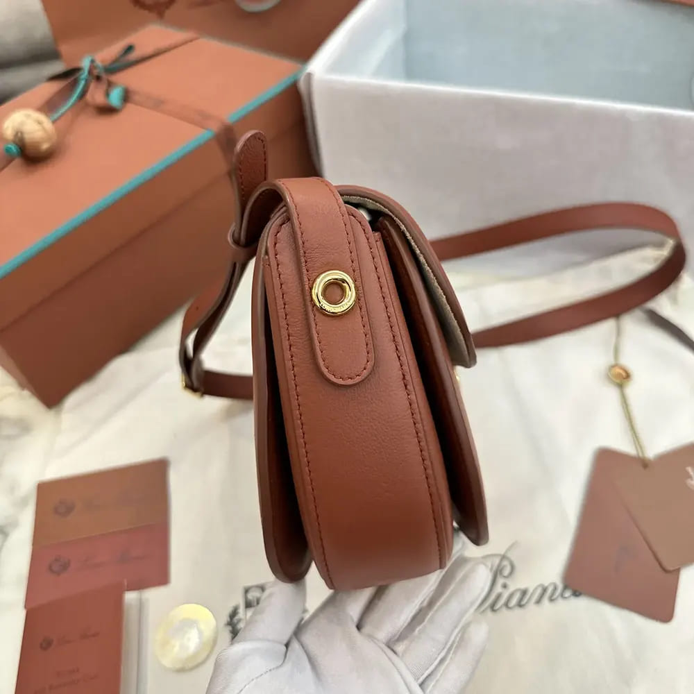 TÚI LORO PIANA Women Mini Ghiera Bag-Brown