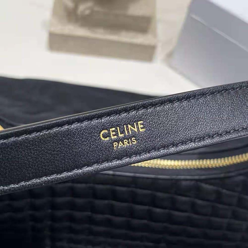 TÚI Celine Women AVA Bag in Quilted Lambskin-Black