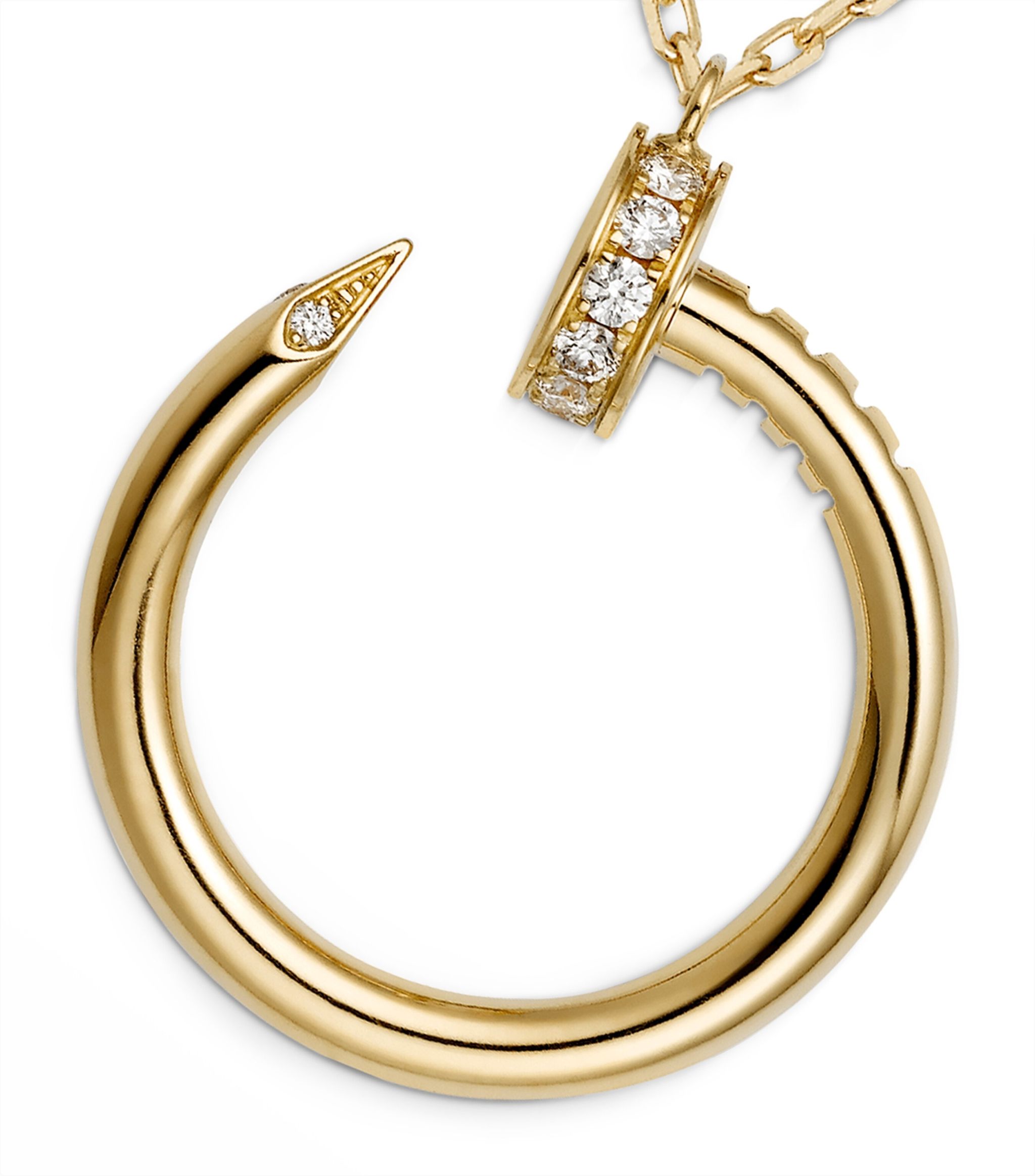 Vòng cổ CARTIER Yellow Gold and Diamond Juste un Clou Necklace vàng vàng 18K