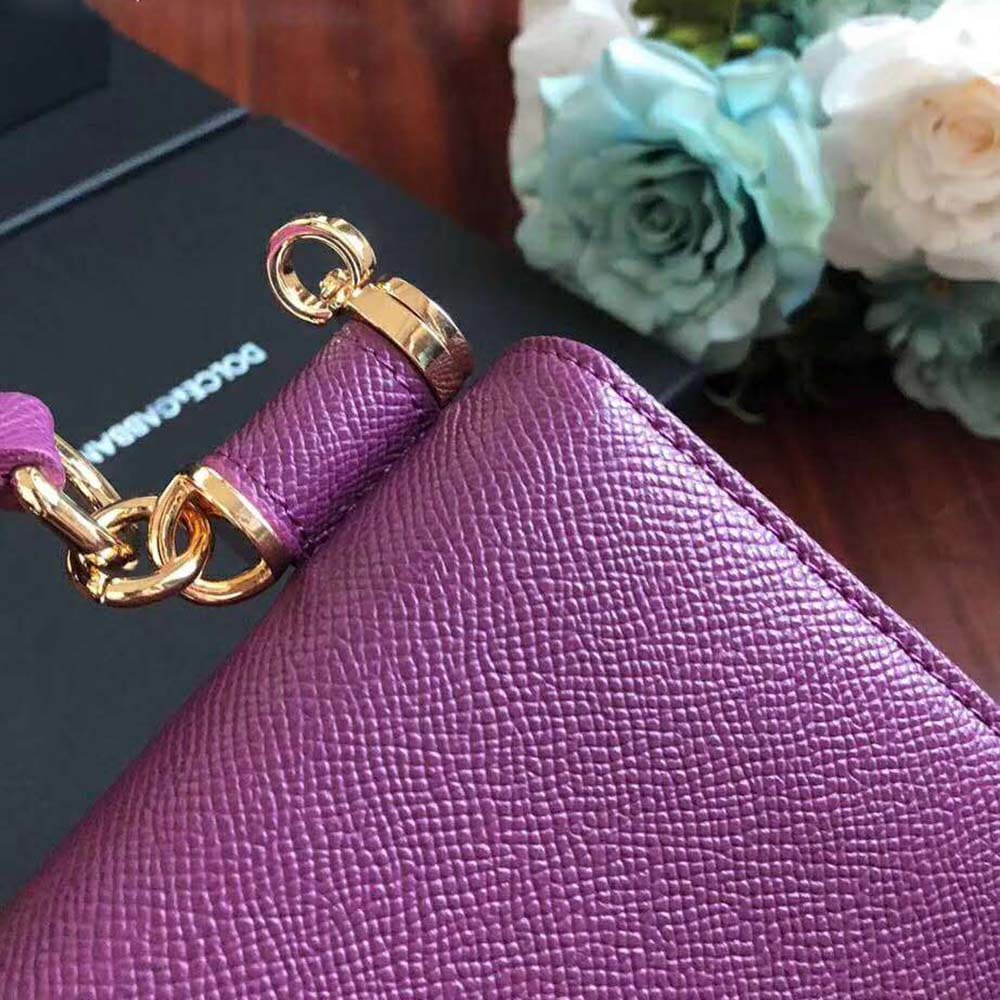 TÚI Dolce Gabbana D&G Women Min Von Bag in Dauphine Leather