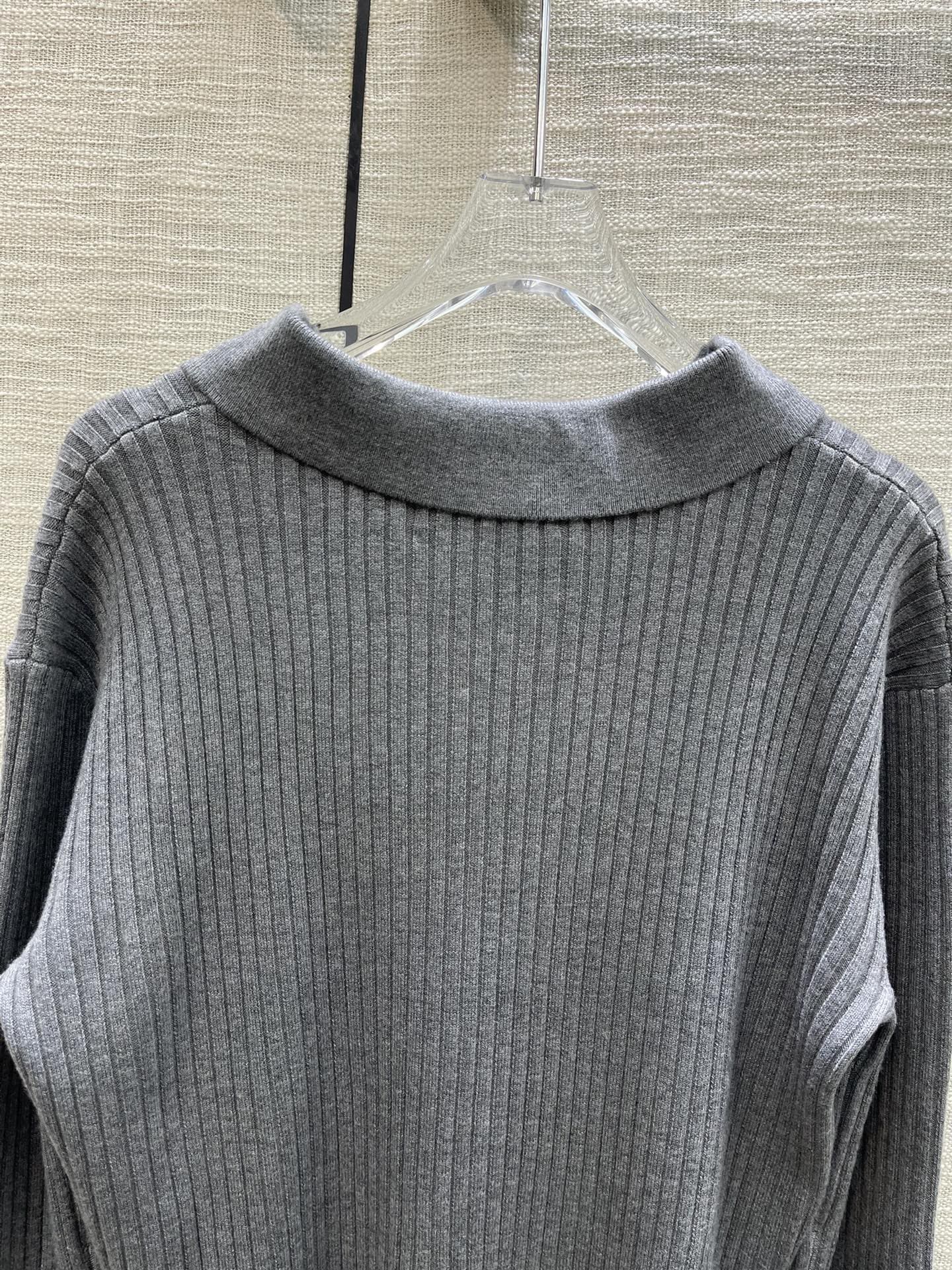 ÁO DIOR Cardigan Gray Sweater