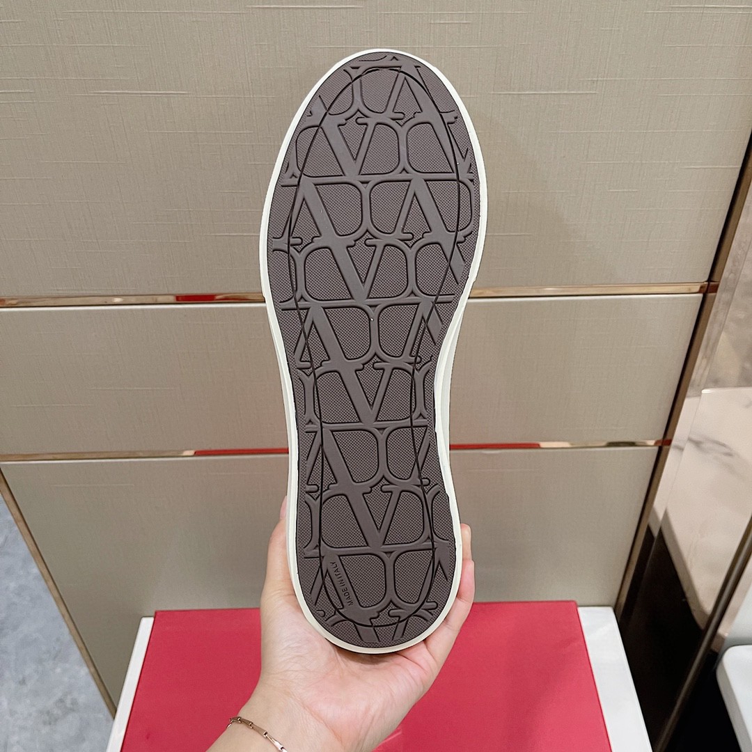 GIÀY VALENTINO CANVAS LEATHER SNEAKER SHOES AAA