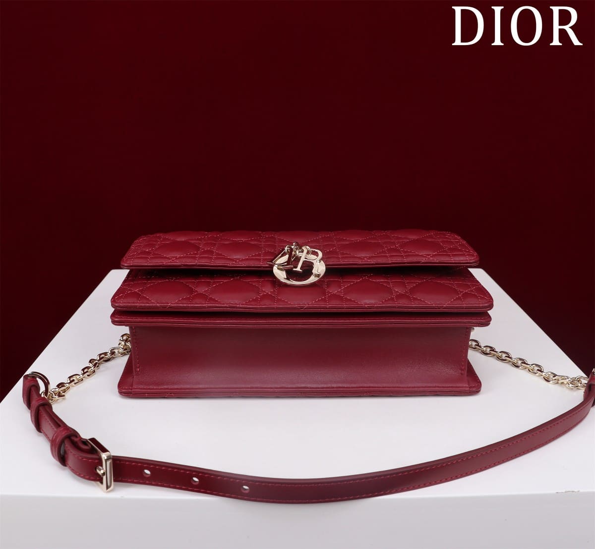 TÚI CHRISTIAN DIOR Mini Miss Dior Bag Red Cannage Lambskin