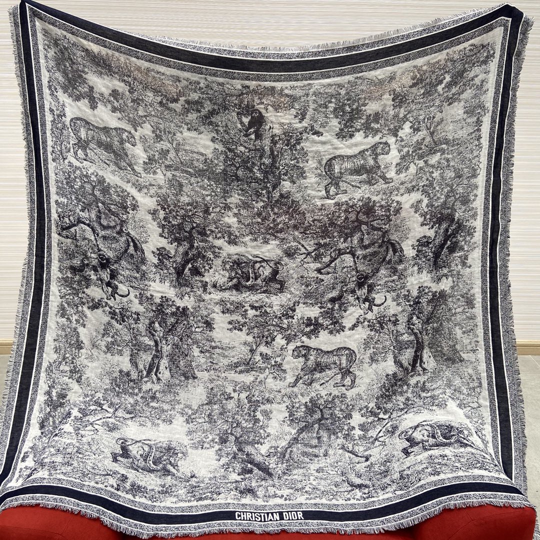 KHĂN Christian Dior Classic shawl Scarf
