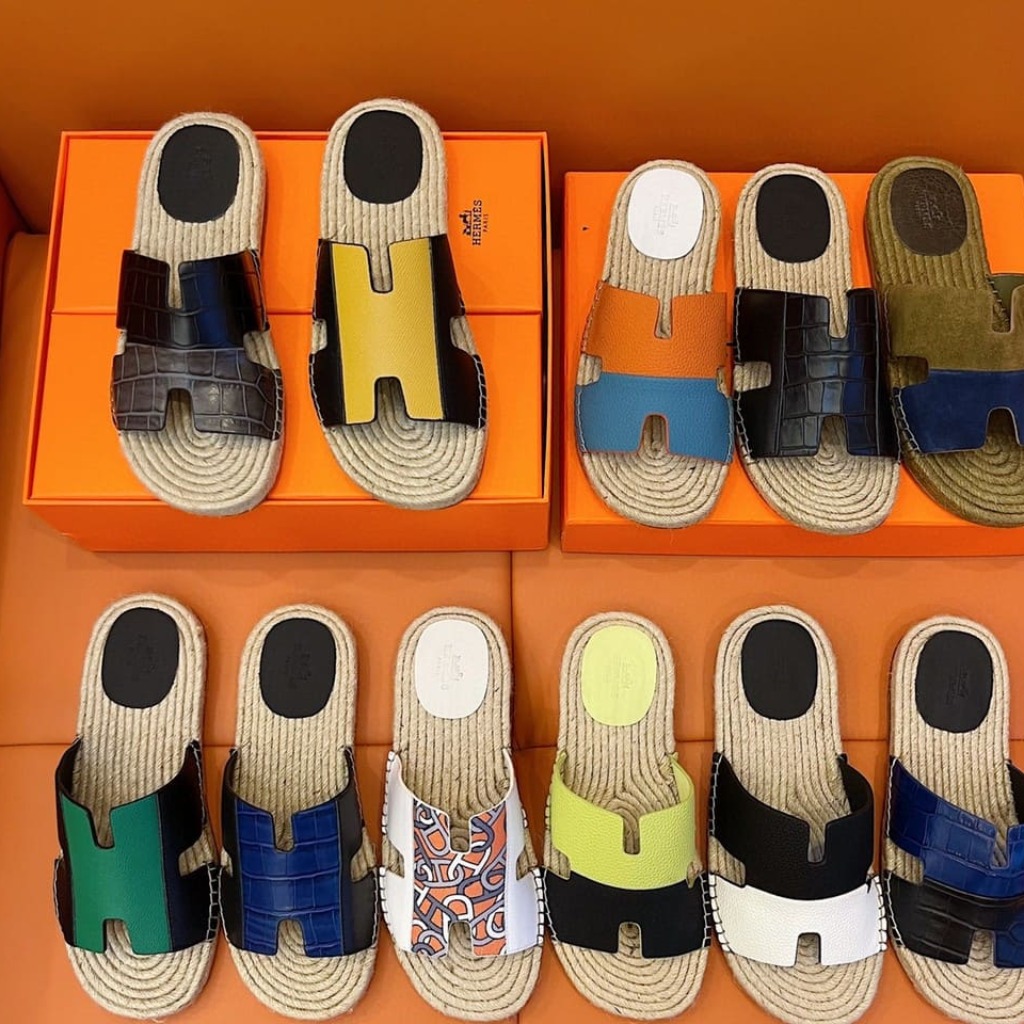 DÉP HERMES ANTIGUA ESPADRILLE SANDAL AAA