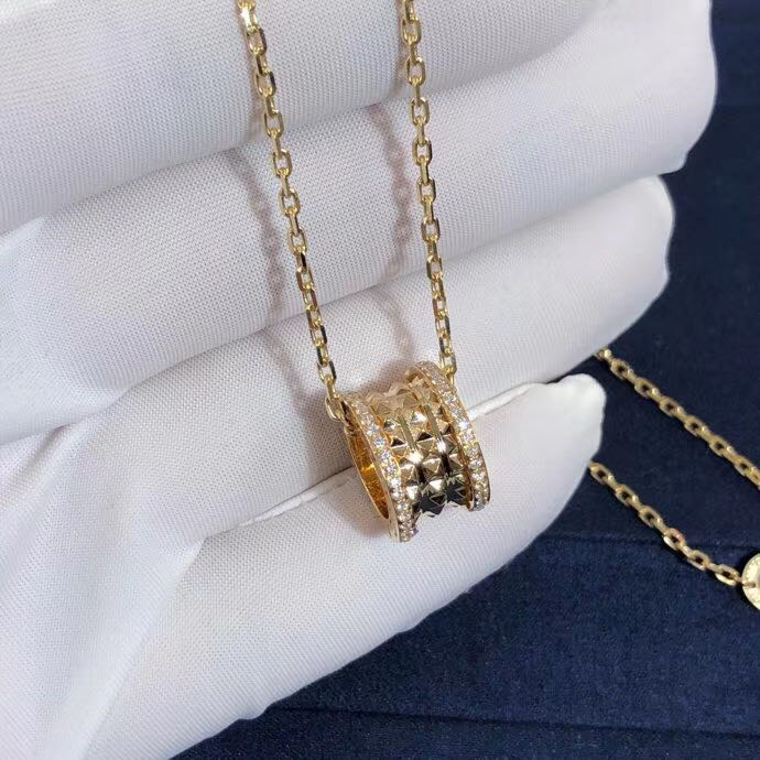 DÂY CHUYỀN VÀNG BVLGARI B.Zero1 Rock 18kt Necklace Pavé Diamonds