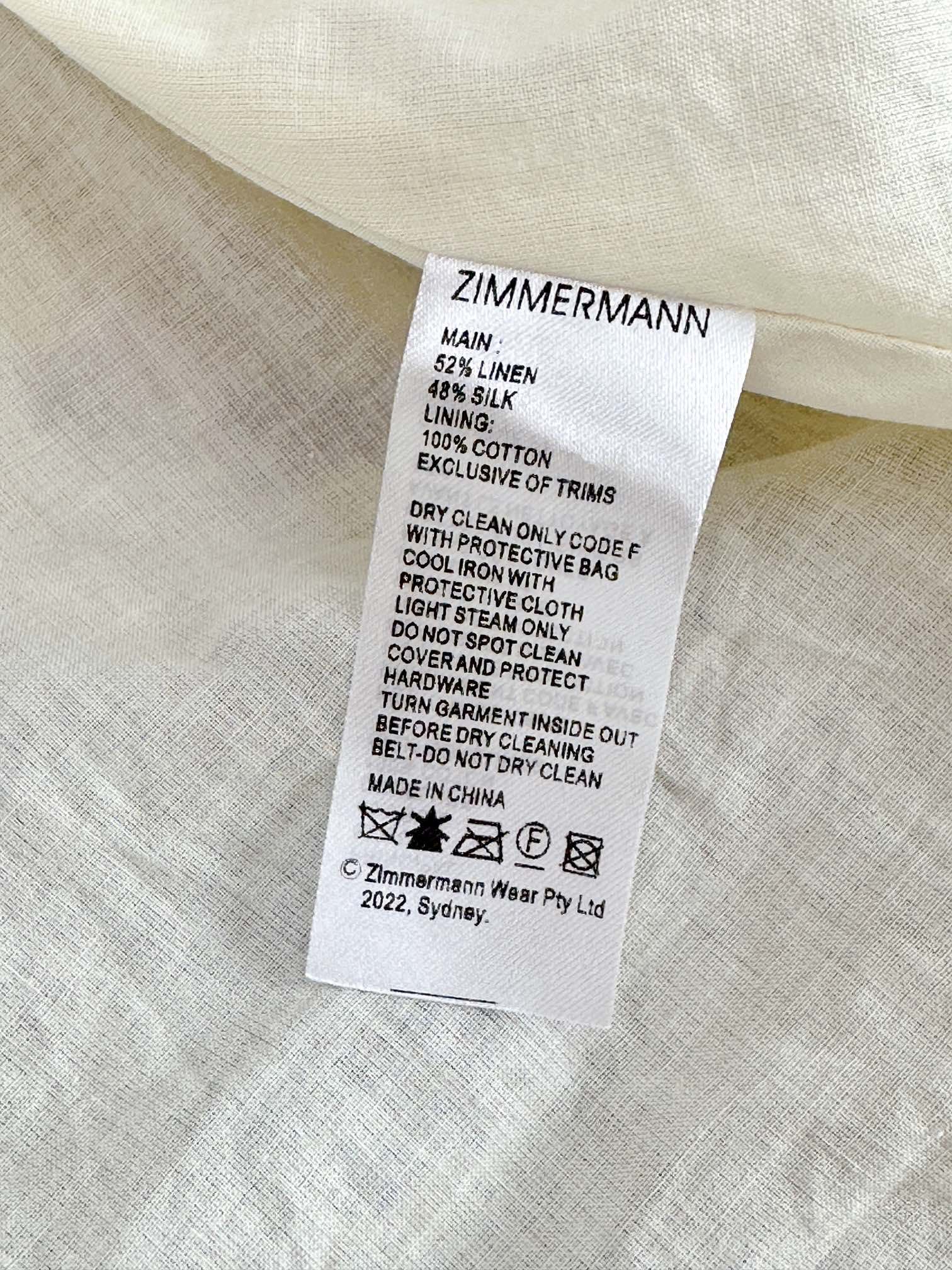 VÁY ZIMMERMANN Squared Australia Vintage Dress