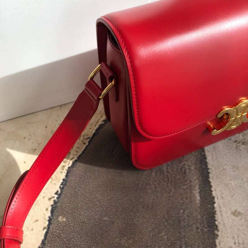 TÚI Celine Lady Medium Triomphe Bag in Shiny Calfskin