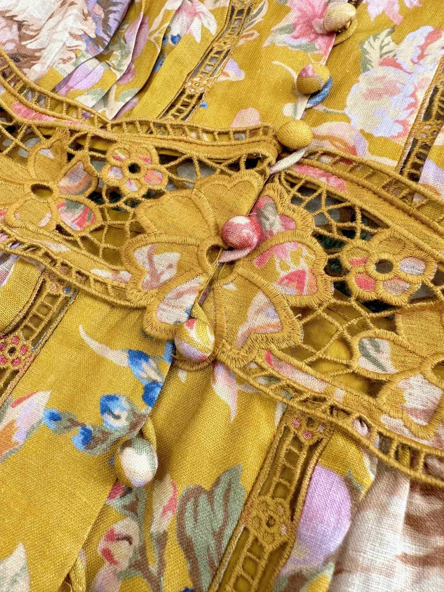 VÁY ZIMMERMANN Flower Vintage Dress High Classy
