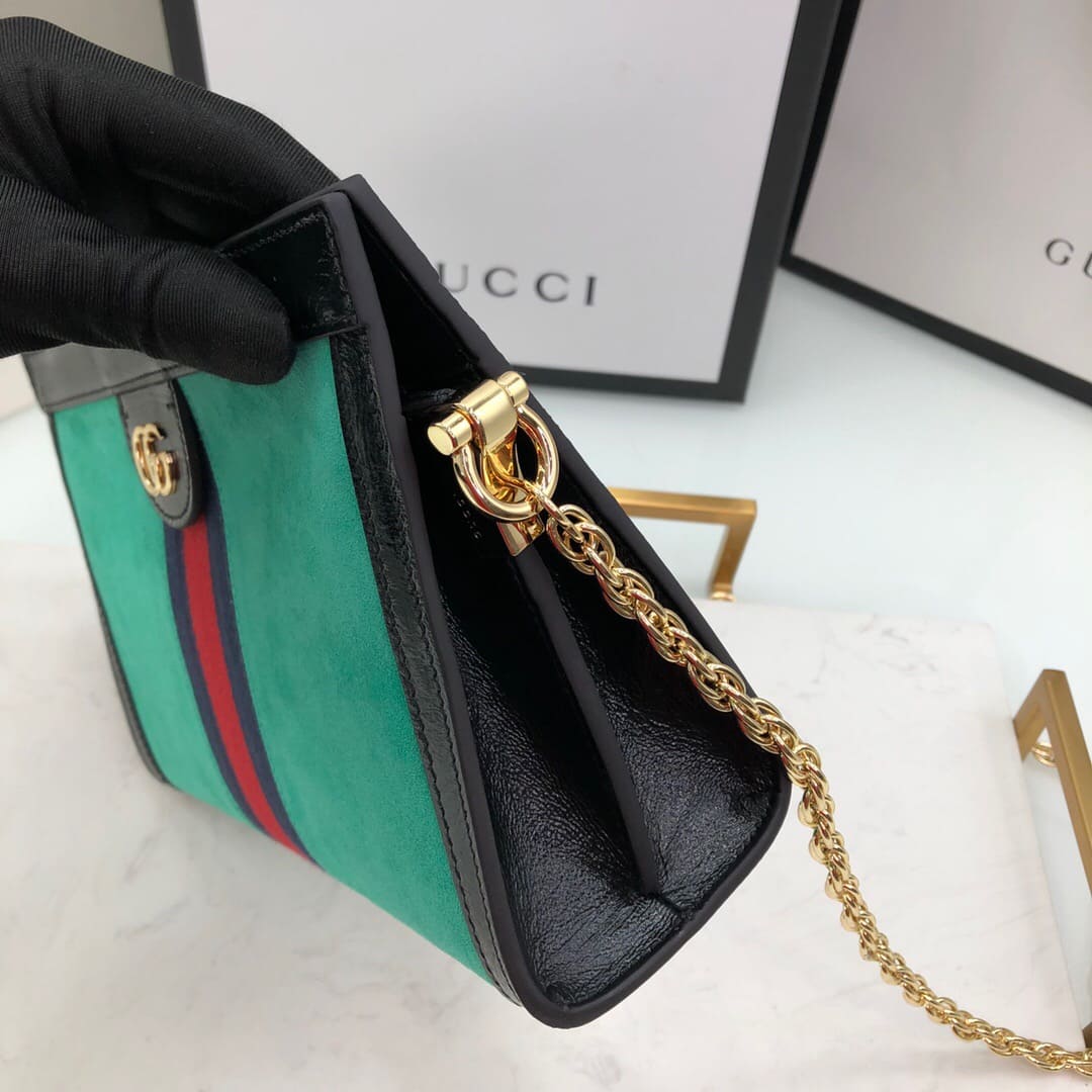 TÚI Gucci Ophidia GG small shoulder bag green Top Quality
