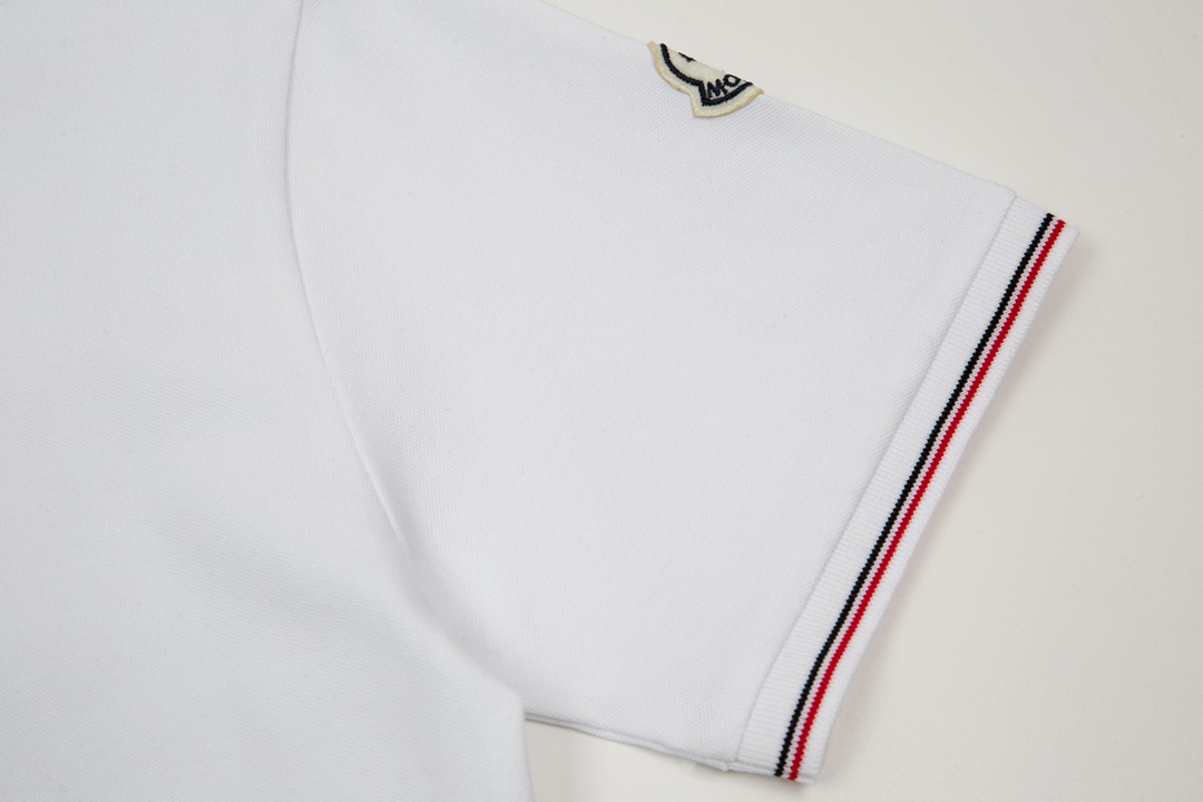 ÁO MONCLER Collar Logo Polo-Shirt