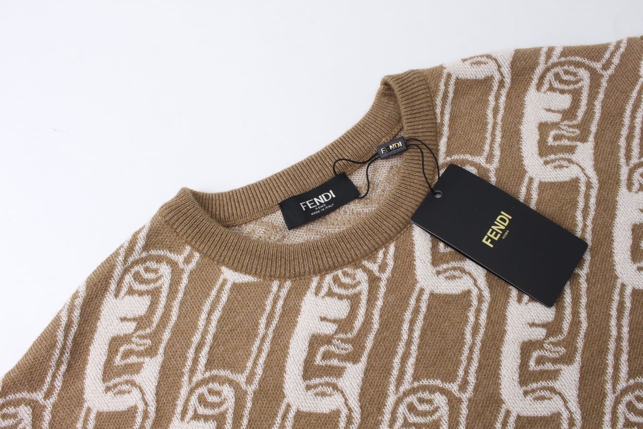ÁO FENDI Cashmere Brown Sweater