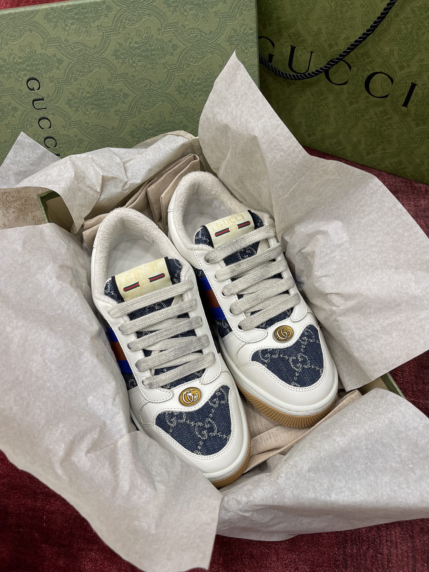 GIÀY GUCCI SCREENER SNEAKER SHOES AAA