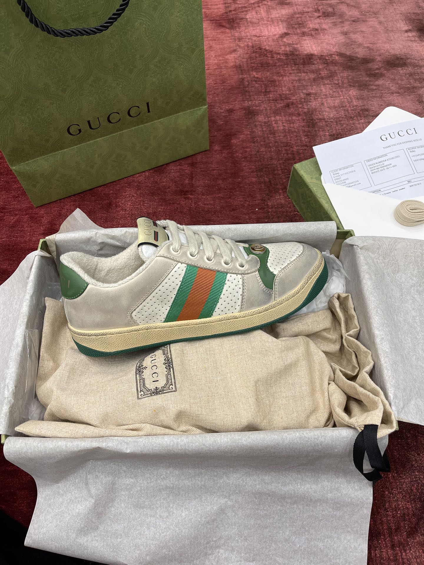 GIÀY GUCCI SCREENER SNEAKER SHOES AAA