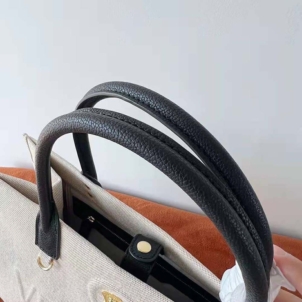 TÚI Versace Women La Medusa Canvas Large Tote Bag-Beige