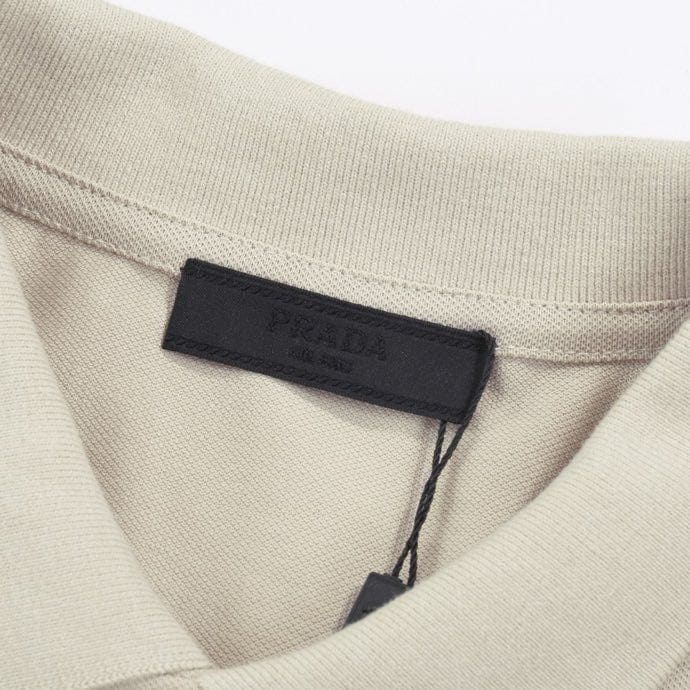 ÁO PRADA POLO SHIRT MÀU KEM UNISEX