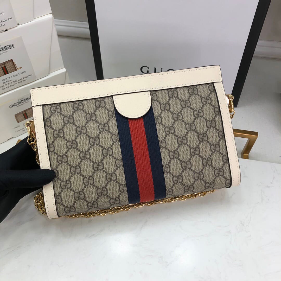 TÚI Gucci Ophidia GG small shoulder bag white Top Quality