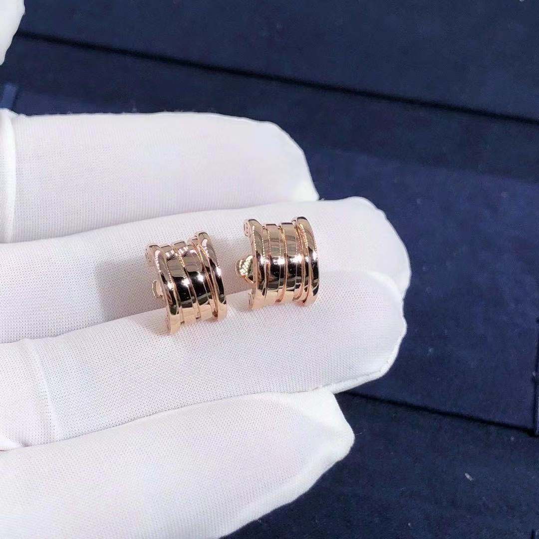 HOA TAI VÀNG HỒNG BVLGARI B.zero1 Single Lobe Earring in 18K Rose Gold