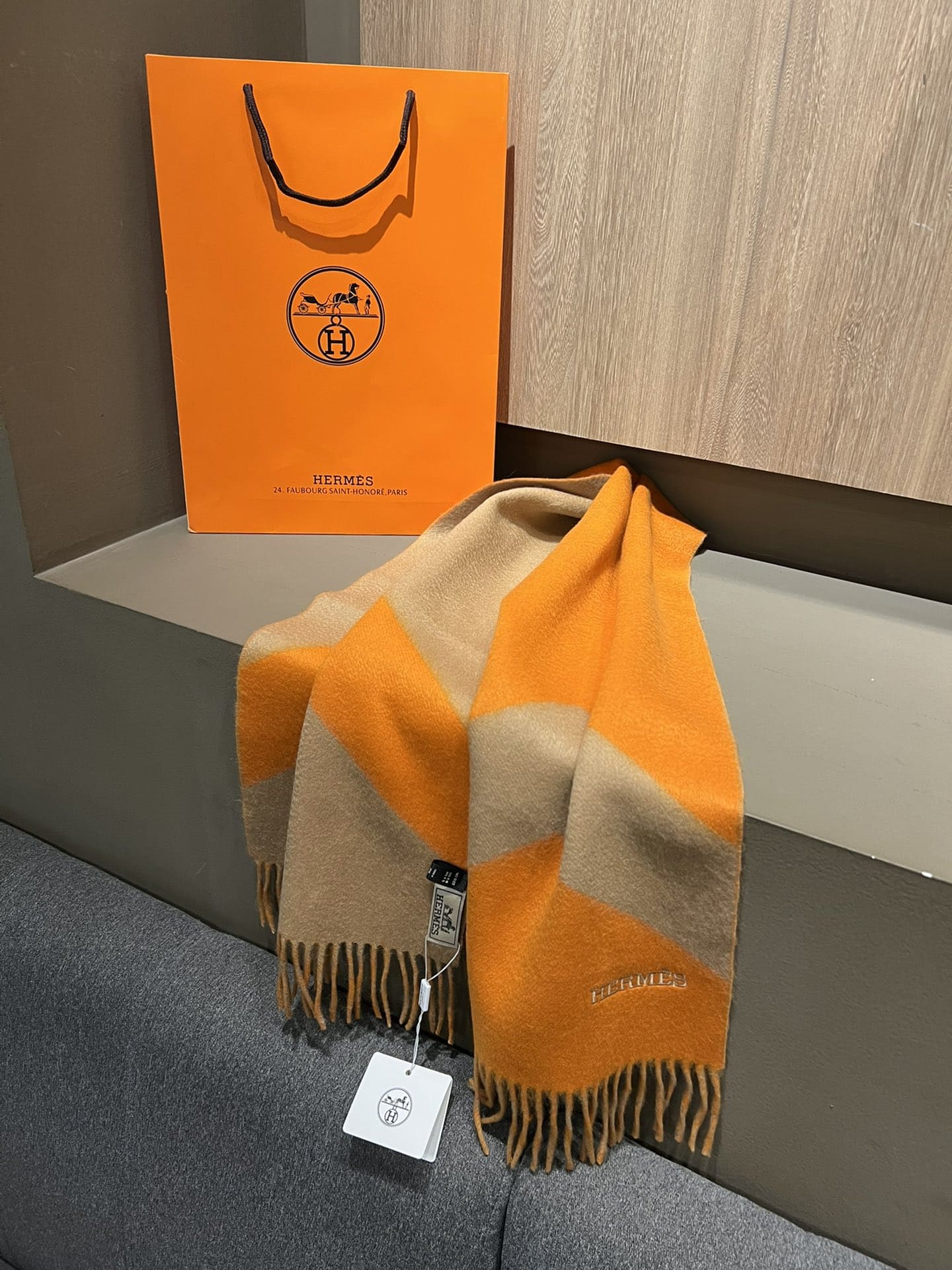 KHĂN HERMES cashmere scarf