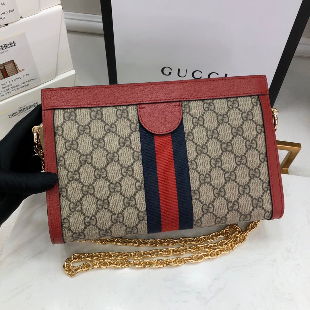 TÚI Gucci Ophidia GG small shoulder bag red Top Quality