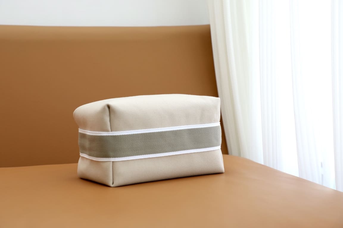 TÚI HERMES TROUSSE DE TOILETTE BRIDE A BRAC PM H MÀU XÁM