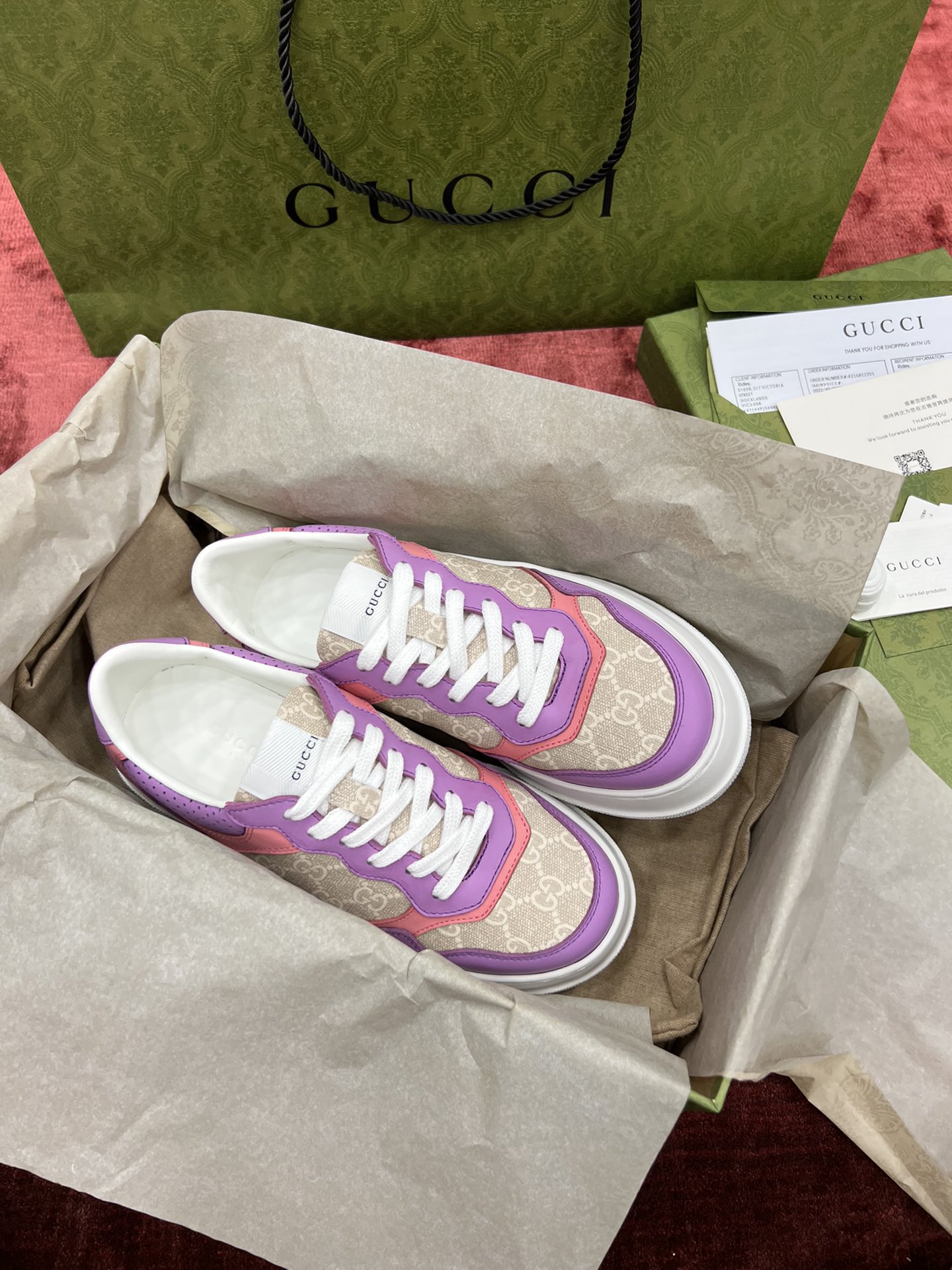 GIÀY GUCCI GG SNEAKER SHOES AAA