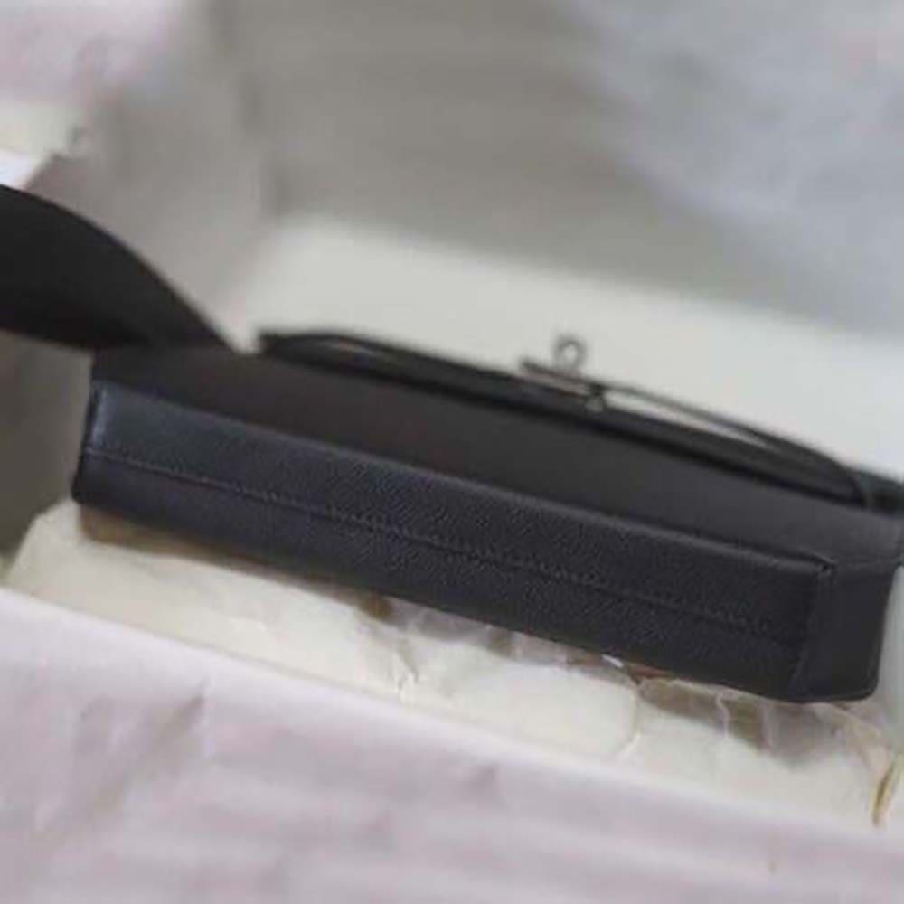 TÚI Hermes Men Kelly Depeches 25 Pouch-Black