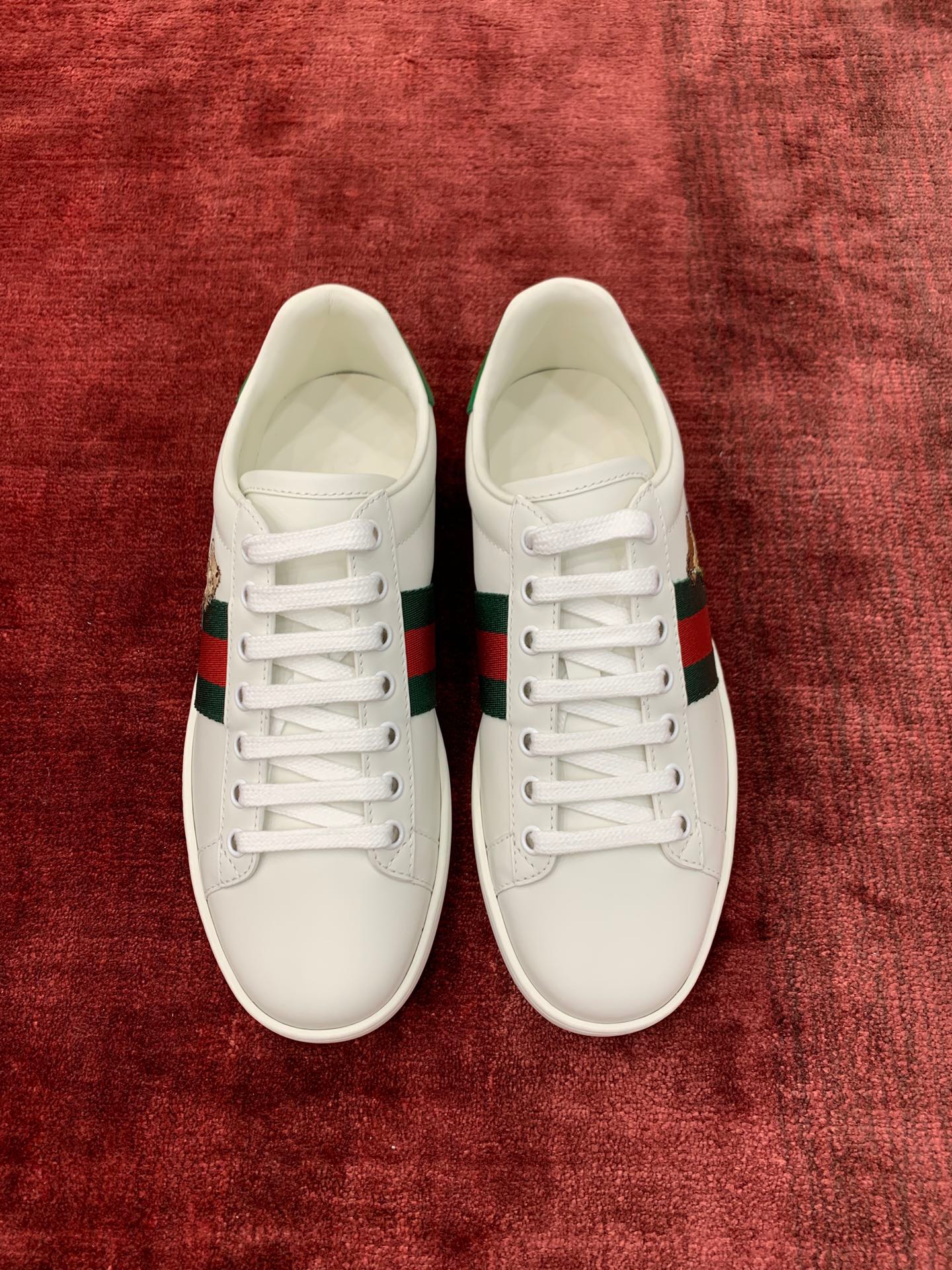 GIÀY GUCCI Leather Ace Sneakers Doraemon White