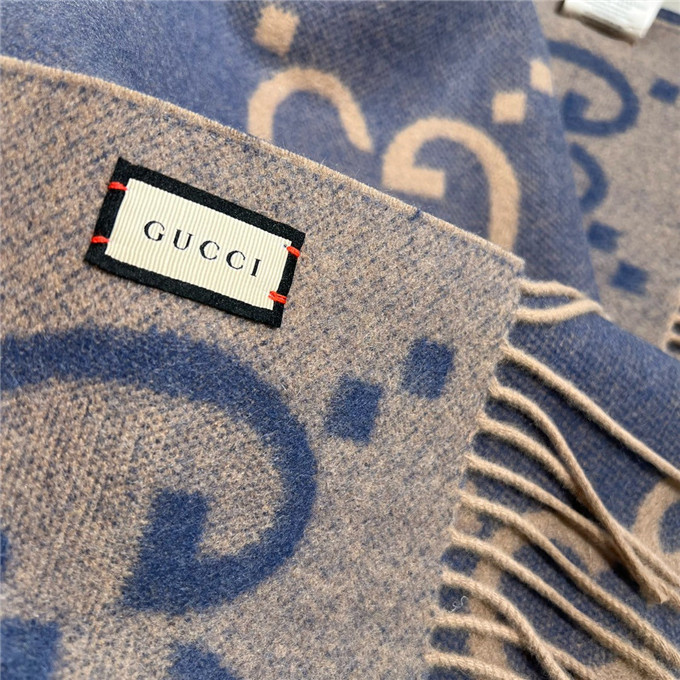 KHĂN Gucci GG Cashmere scarf