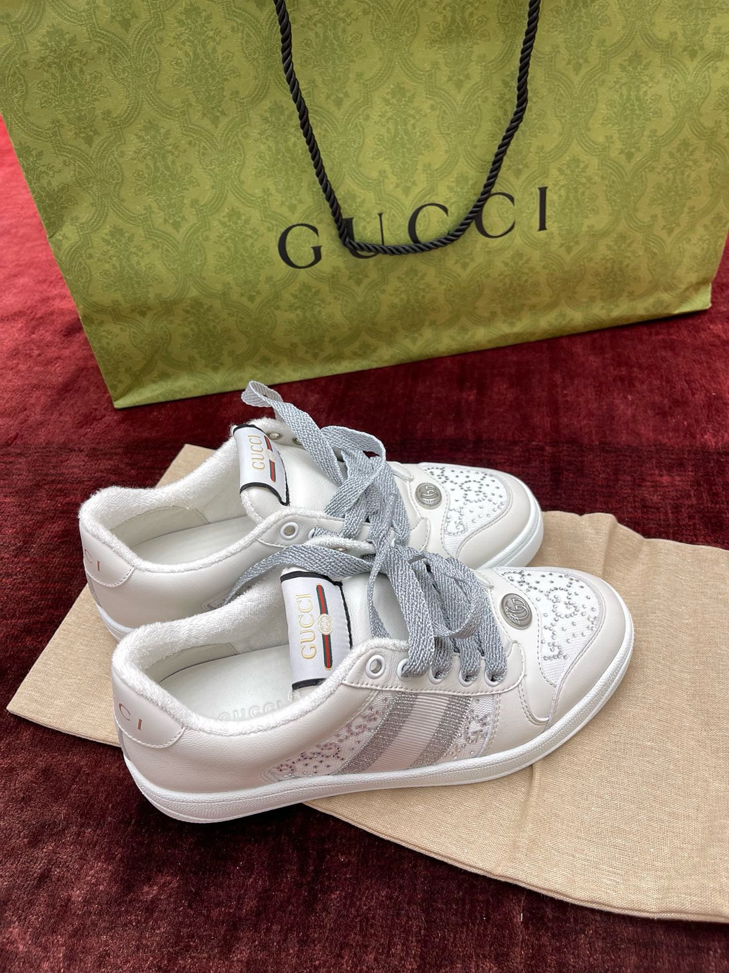 GIÀY GUCCI SCREENER UNISEX HIGH TOP QUALITY SHOES AAA