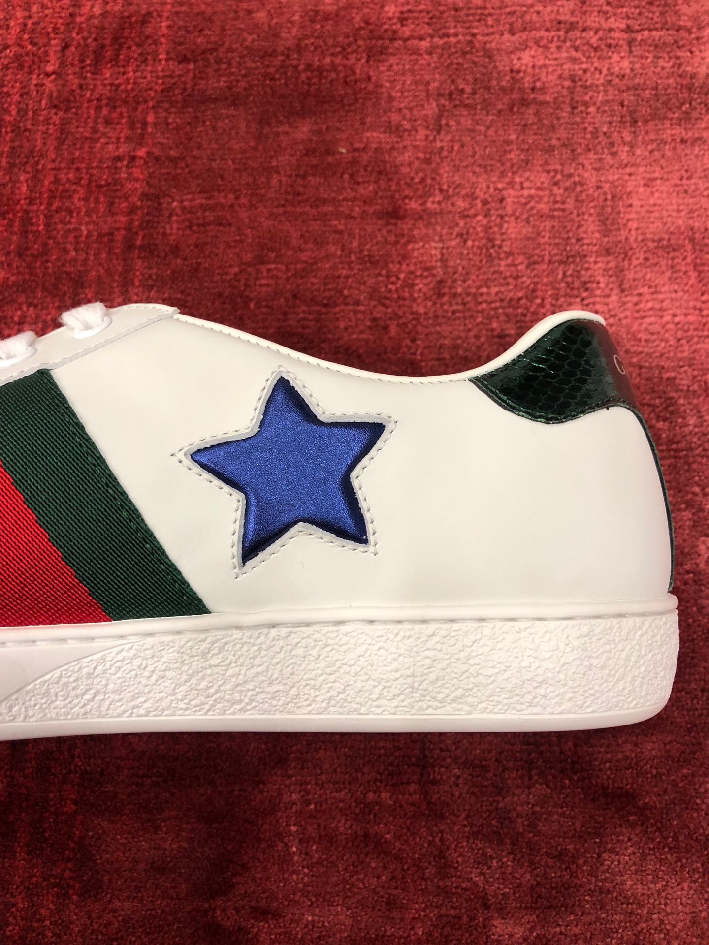 GIÀY GUCCI Leather Ace Sneakers Star White