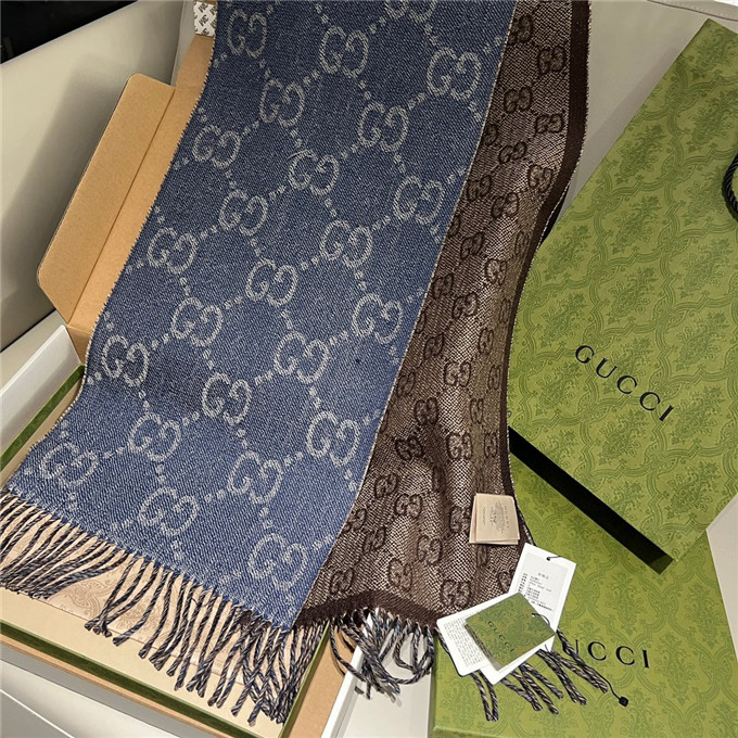 KHĂN Gucci GG Cashmere scarf