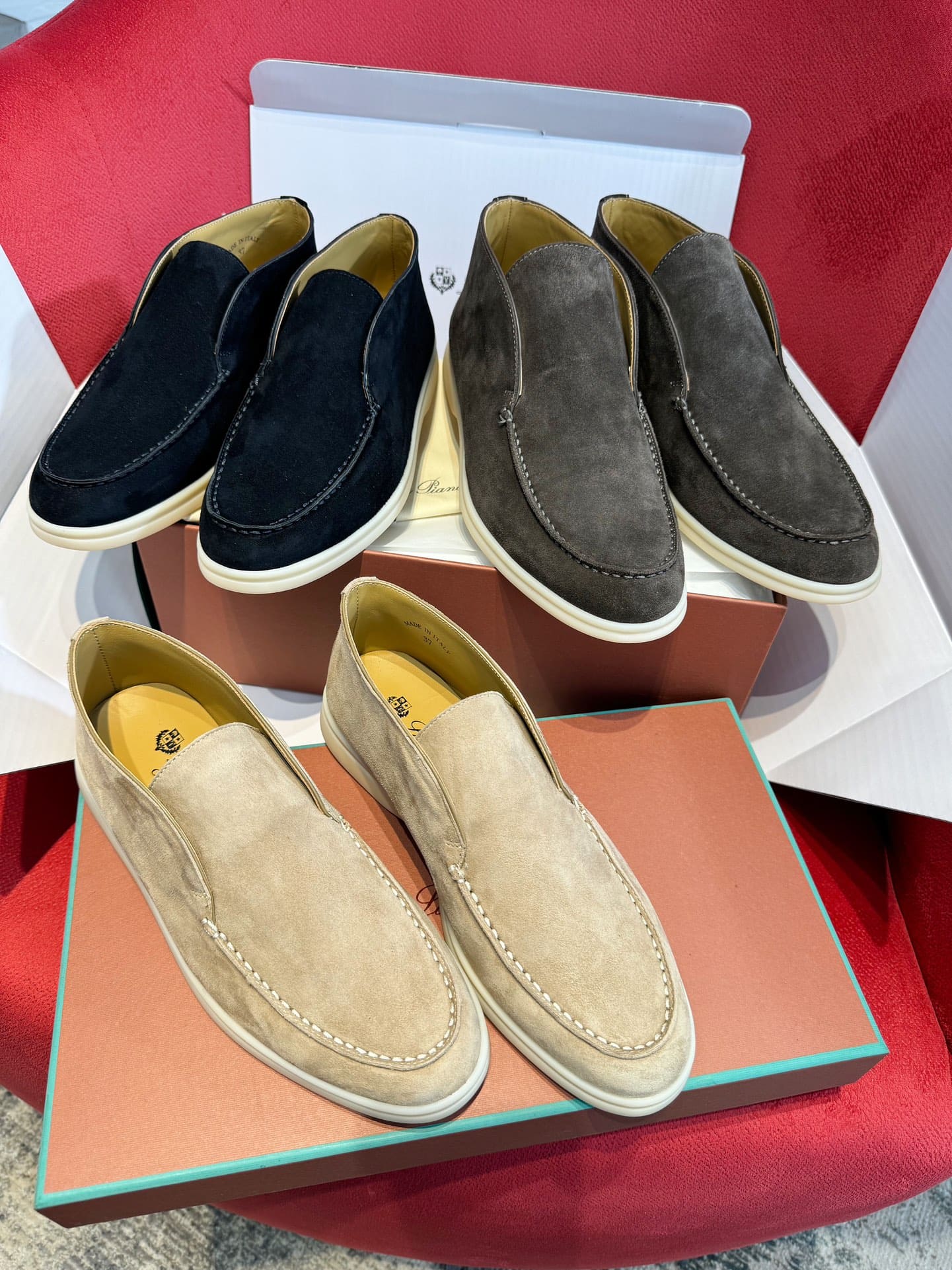 GIÀY LORO PIANA SUMMER WALK HIGH TOP QUALITY SHOES AAA