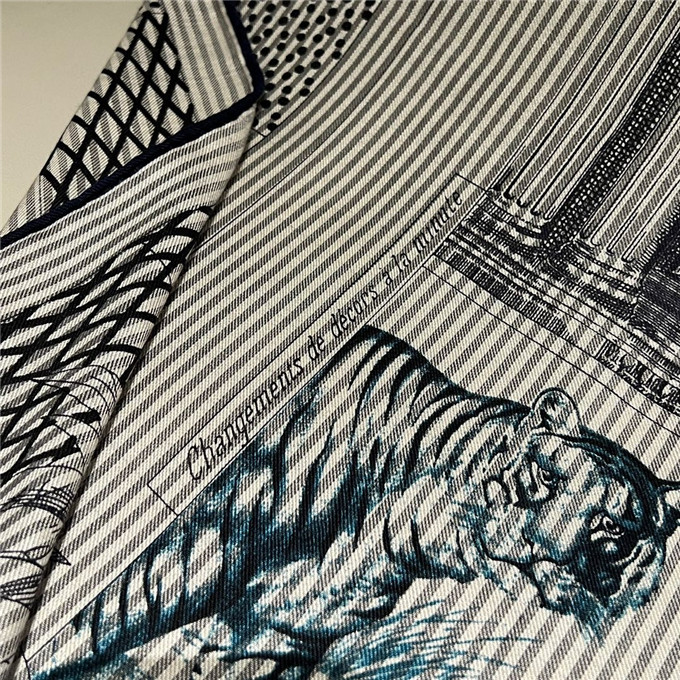 KHĂN Hermes Grand Theatre Nouveau Wool Blend scarf