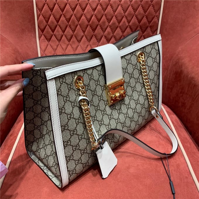 TÚI Gucci Padlock gg medium shoulder bag white Top Quality