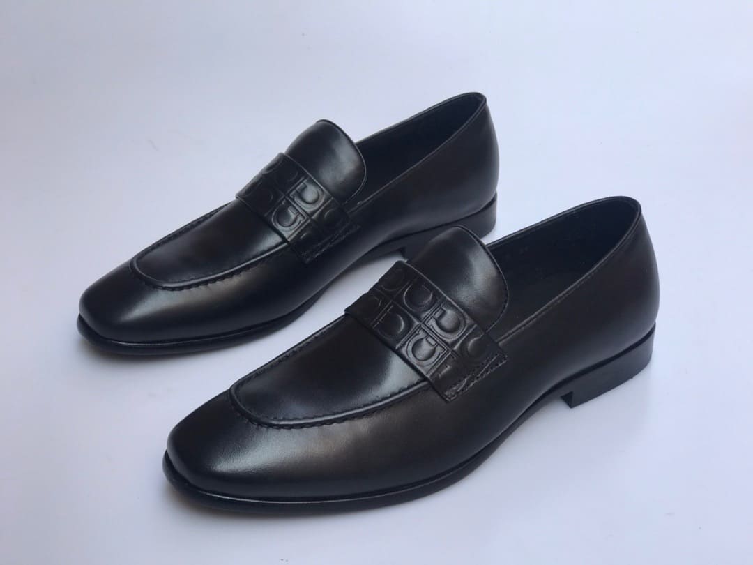 GIÀY SALVATORE FERRAGAMO LOAFER BLACK TOP QUALITY SHOES AAA