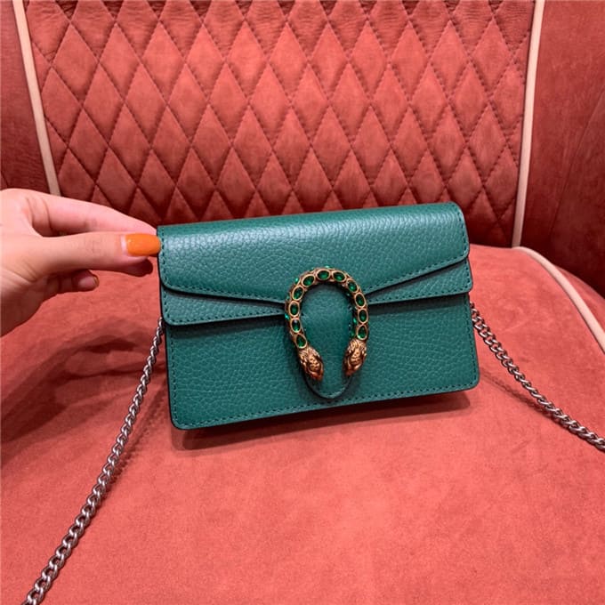 TÚI Gucci Dionysus super mini leather bag green Top Quality