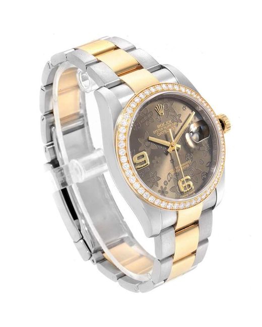 ĐỒNG HỒ ROLEX Brown Bronze 18k Yellow Gold And Stainless Steel Datejust automatic