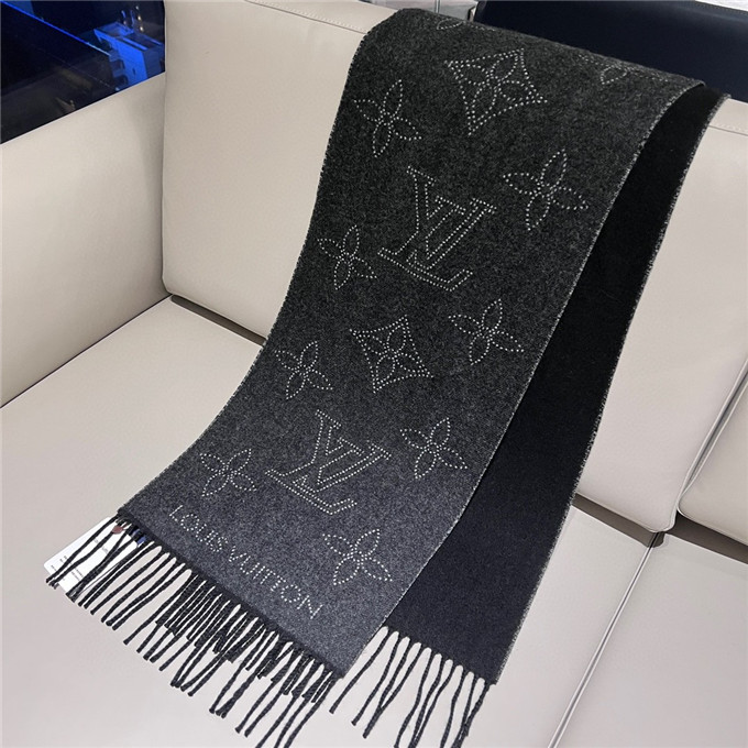 KHĂN Louis Vuitton LV monogram scarf unisex