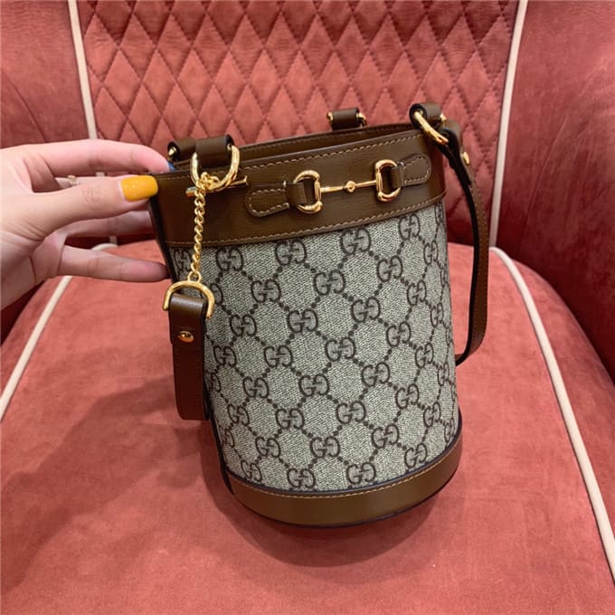 TÚI Gucci Horsebit 1955 small bucket bag brown Top Quality
