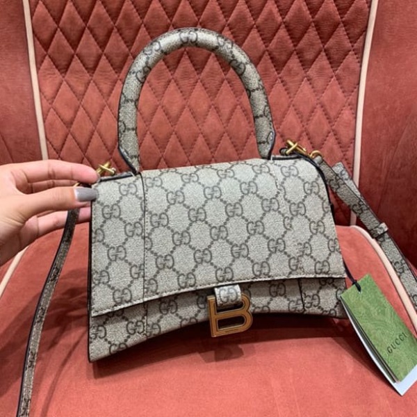 TÚI Gucci x Balenciaga the hacker project small hourglass bag Top Quality