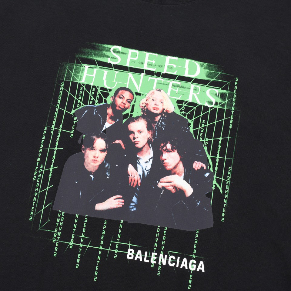 ÁO BALENCIAGA T SHIRT BLACK