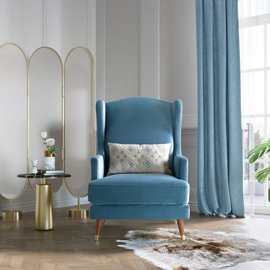 SOFA ĐƠN THƯ GIÃN MASTERI VẢI NỈ XANH