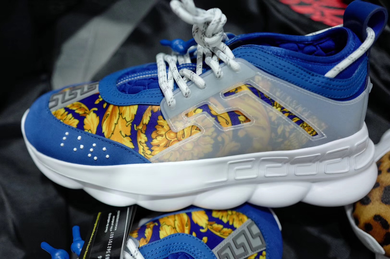 GIÀY Versace Chain Reaction Sneakers