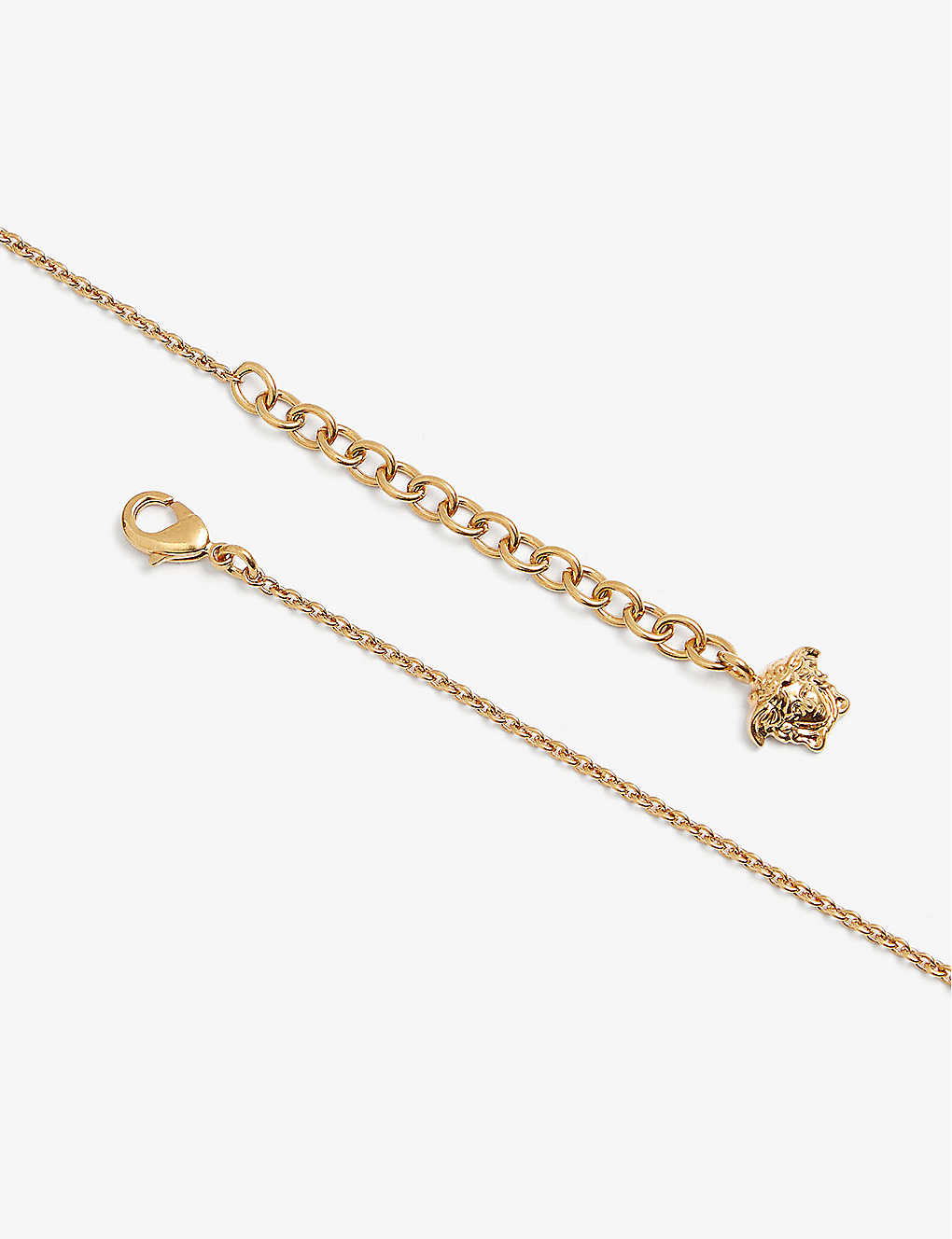 DÂY Versace Medusa brass and enamel pendant necklace